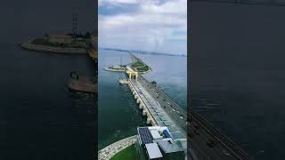 Sihwa tidal power plant South Korea korea koreatravels travel sea [upl. by Weylin116]