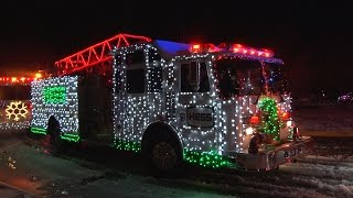 2016 NesconsetNY Fire Department Santa Claus Parade 121716 [upl. by Naitsyrk]