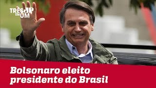 Bolsonaro eleito presidente do Brasil com 5513 dos votos válidos [upl. by Kcirdde121]