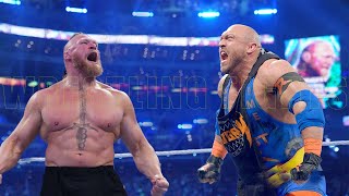 Brock Lesnar vs Ryback Match Wrestling Fights [upl. by Imugem]