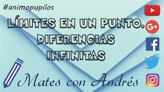 Límites en un punto  Indeterminaciones infinito menos infinito  Diferencias infinitas [upl. by Aveer]