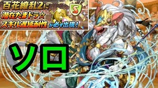 パズドラ ソロ 百花繚乱２で遅延耐性たまドラと出会う！ [upl. by Silvio]