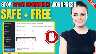 How To Stop Spam Comments On WordPress Website 2024 [upl. by Oiratno]