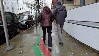 Exploring London Rain Walk to Moorfield Eye hospital Stratford [upl. by Ethelstan]