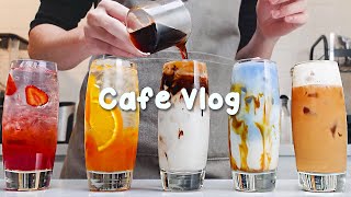 🍒카페 브이로그1시간 모아보기🌈실시간 스트리밍1 Hours VlogCafe VlogASMRTasty Coffee434 [upl. by Neufer763]