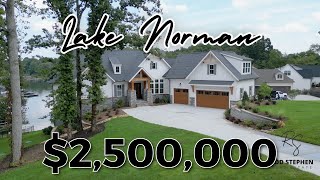 INSIDE A 2500000 LAKE FRONT LUXURY HOME  LAKE NORMAN  SHERRILS FORD NC [upl. by Guod]