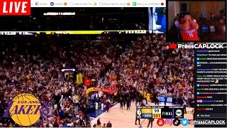 JAMAL MURRAY GAME WINNER vs LAKERS LIVE REACTION 😡 GAME 2 LAKERS VS NUGGETS VS LAKERS REACTION [upl. by Kcirderf]