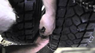 How to Install Tire Chains on a Commercial Vehicle [upl. by Maram]