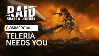 RAID Shadow Legends  Teleria Needs You Official Commercial [upl. by Emlin575]