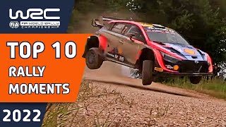 Top 10 Rally Moments Of The 2022 WRC Season [upl. by Cinemod]