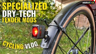 Specialized DryTech Fender Mods Cycling Vlog [upl. by Eittah]