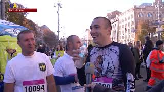 Thousands of Professional and Amateur Runners Gathered at Kyiv City Marathon [upl. by Yung348]