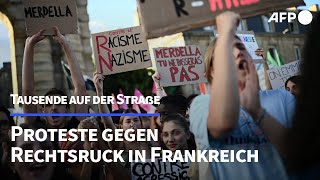 Frankreich Tausende demonstrieren gegen Rechtsruck  AFP [upl. by Georgie]