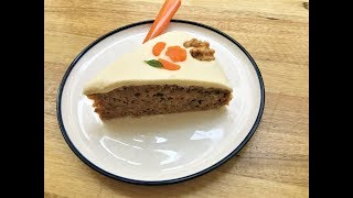 CARROT CAKE WITH CREAM CHEESE FROSTING RECIPE l Amazingly Delicious and Moist [upl. by Einnus]