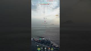 🇬🇧 Two Salvos One Giant Conqueror vs Musashi  World of Warships wows shorts [upl. by Flavius]