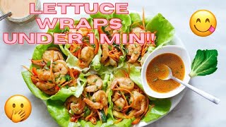 How to Make Lettuce Wraps Under 1 Minute  DaniByDemand  Lettuce Wraps [upl. by Delora]