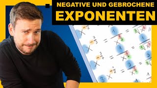 Potenzen mit negativen und gebrochenen Exponenten  Potenzen umformen Beispiele  Aufgabe 8 [upl. by Iv]