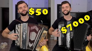 Can You Hear the Difference Between Cheap and Expensive Accordions [upl. by Anilas]