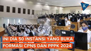 50 Instansi yang Buka Formasi CPNS dan PPPK 2024 Mana Saja [upl. by Ssej]