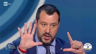 MATTEO SALVINI A quotPORTA A PORTAquot 20062018 [upl. by Leuqar]