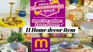 MEESHO11Home Decor ProductFestive Decor Haul Under Rs500 Festive Decor IdeasBlockbuster Sale [upl. by Enuj552]