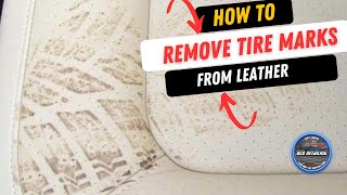 How To Fix Tyre Marks  Leather Restoration [upl. by Olim]