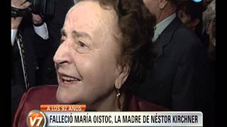 Visión 7 Falleció la madre de Néstor Kirchner [upl. by Haldeman]