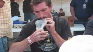 Raw Oyster Eating Contest at Fulton Texas Oysterfest [upl. by Rosario519]