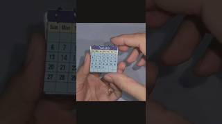 How to make mini calendardiy miniature craft youtubeshorts ytshorts yt [upl. by Bernice]