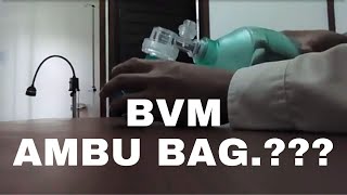 AMBU BAG  BVM BAGVALVEMASK VENTILATION TO PATIENT [upl. by Stoddart351]