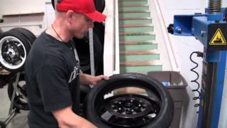 How To Mount a Motorcycle Tire from SportbikeTrackGearcom [upl. by Theodor]