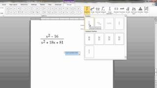 Writing Math Equations in Microsoft Word [upl. by Flann59]