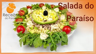 SALADA DO PARAÍSO muito rápida de fazer saborosa e muito saudável  🍎 Receitas do Paraíso [upl. by Bostow]