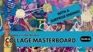 Sundays in the Studio  Collage Masterboard with a surprise collageart mixedmedia masterboard [upl. by Ettennaej]