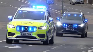 NEW 2022 VOLVOS amp BULLHORN  Armed Police XC90s amp Unmarked cars responding [upl. by Moffitt801]