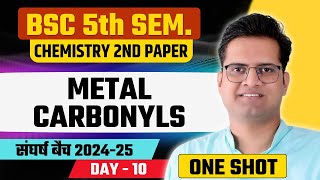 Metal CarbonylsDay10BSc 5th Semester ChemistryBe DKDian [upl. by Oedama]