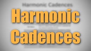 The Types of Harmonic Cadences [upl. by Lodmilla]