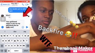 LYRiC PRANK😂😂🚮BACKFIRE heavyweight girlfriend [upl. by Pernell97]