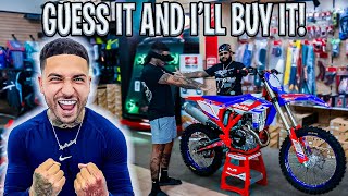 Guess The Bike And Ill Buy It challenge  Braap Vlogs [upl. by Acihsay780]