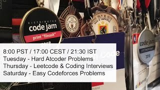 Leetcode Coding Interview Problems live [upl. by Mullins843]