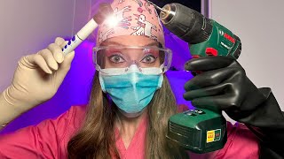 ASMR  SuperCrazy Hospital Ear Exam  Hearing Test Otoscope Gloves sounds [upl. by Rivera138]