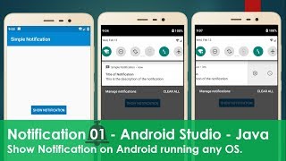 Android Notifications  01 Show Notification [upl. by Attelahs444]