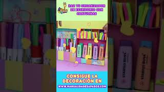 Make Desktop Organizer of Cardstock Paper  aPasos Crafts DIY [upl. by Sileas929]