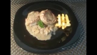 Filet Mignon en salsa Velouté enriquecida con champiñones y crema de leche [upl. by Eiger]