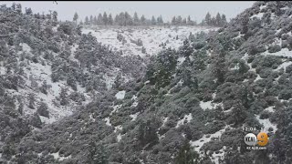 Several Inches Of Snow Fall On Frazier Park [upl. by Naujid744]