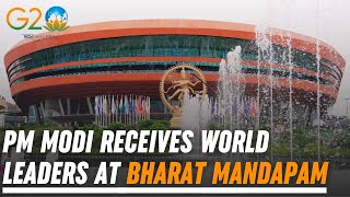 G20 Summit Delhi Live PM Modi receives world leaders at Bharat Mandapam [upl. by Marc]