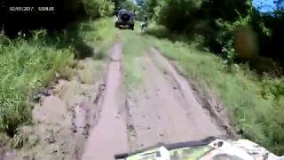 TRAILMASTER 300X CHALLANGER VS 4X4 JEEP MUDDING [upl. by Nahsor459]