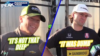 Herta and Rasmussen Discuss Wednesday Practice Incident  Indy 500 Thursday Interviews [upl. by Koressa]