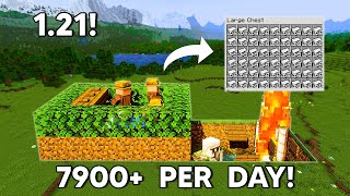 Minecraft EASY IRON FARM FOR ANY WORLD Tutorial 121 [upl. by Tanberg213]