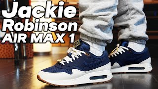 Nike Air Max 1 86 Jackie Robinson Review and On Foot [upl. by Kimberlyn]